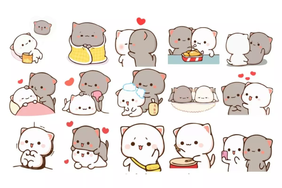 Cute Cat Stickers For Telegram Droid Local